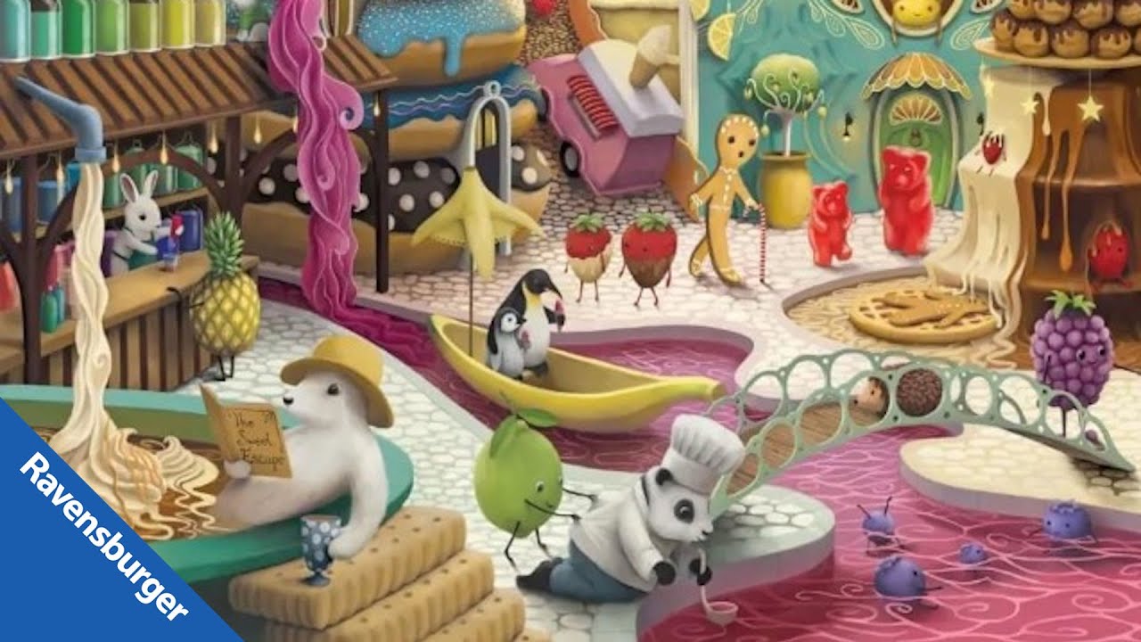 Ravensburger 12001195 - Sweet Street by Demelsa Haughton - 1000pcs 🍬