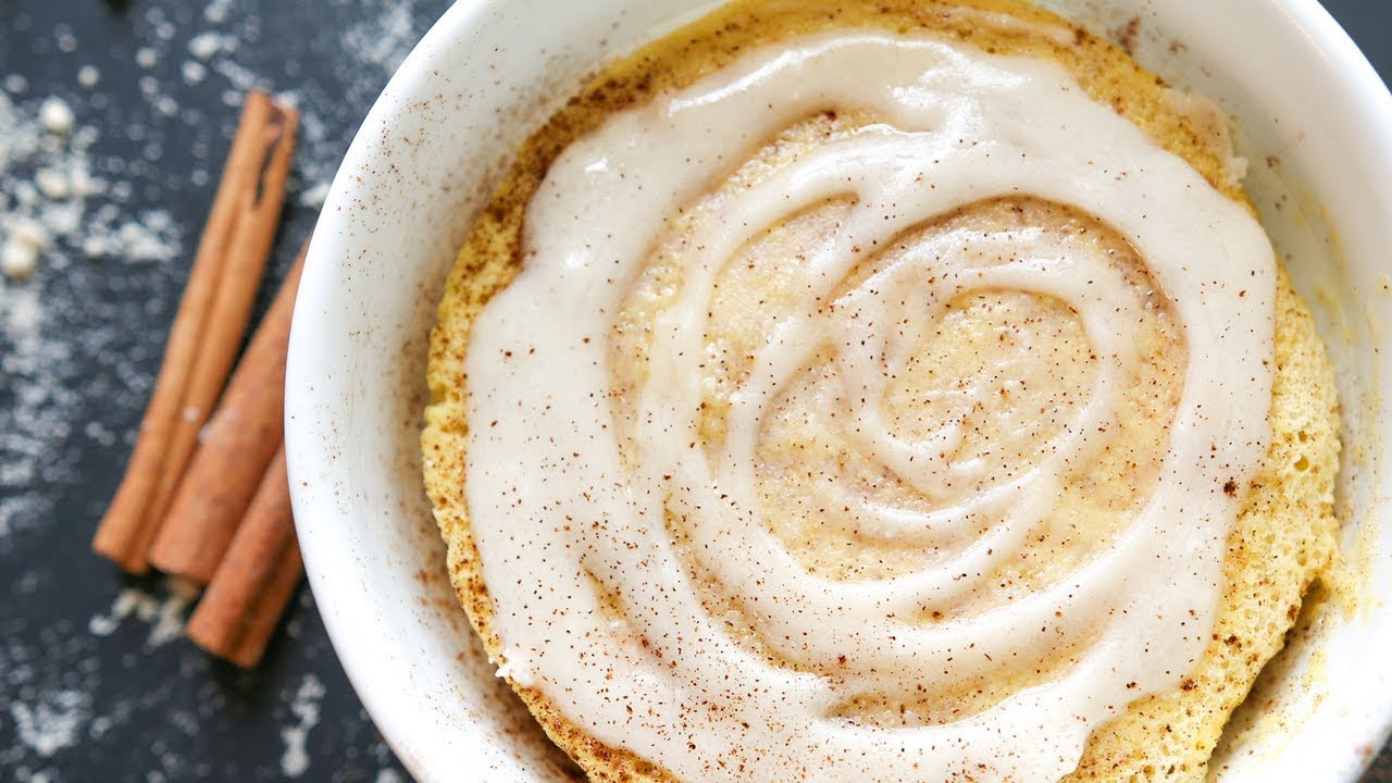 KETO MUG CAKE | Cinnamon Roll Cake In A Microwave | EASY KETO RECIPES FOR BEGINNERS