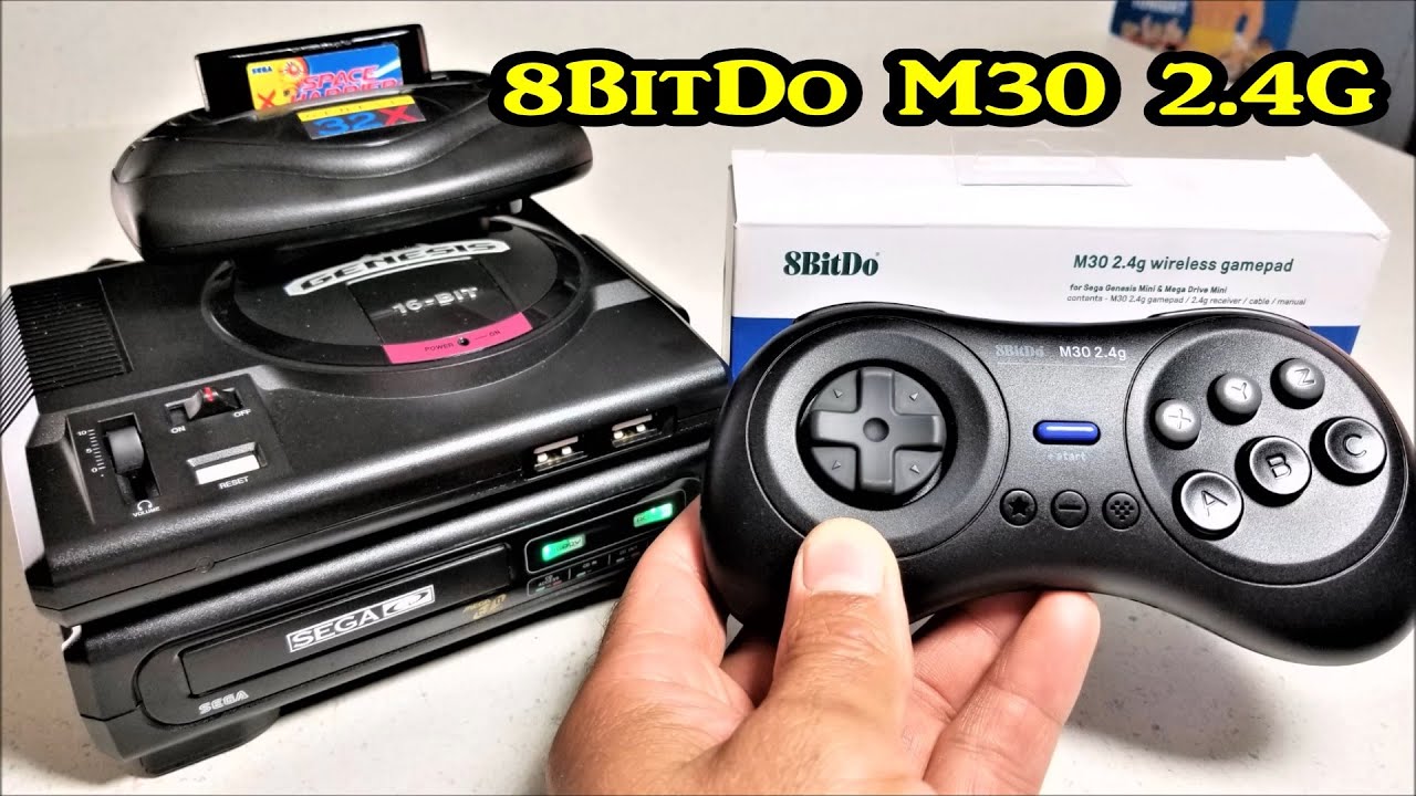 Review of 8BitDo M30 2.4g wireless controller for Sega Genesis Mini, Mega Drive Mini & more