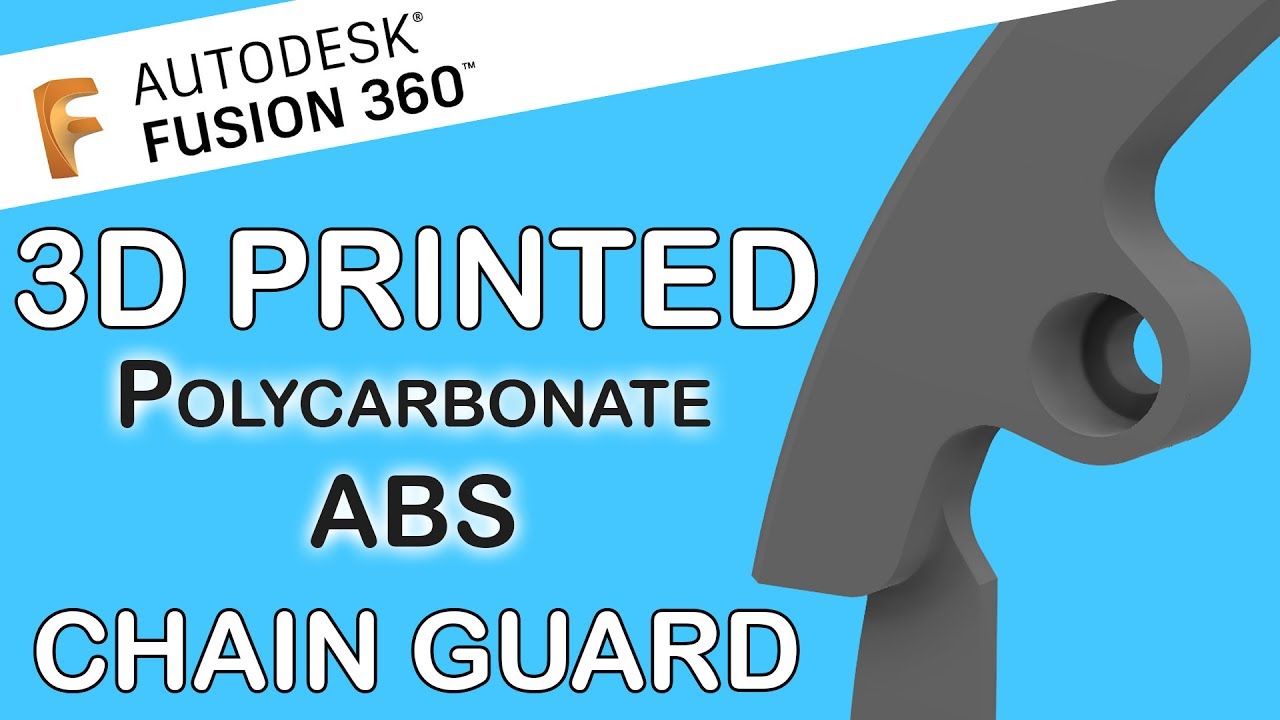 Practical 3D printing - Bike chain guard printed in AprintaPro's PC-ABS
