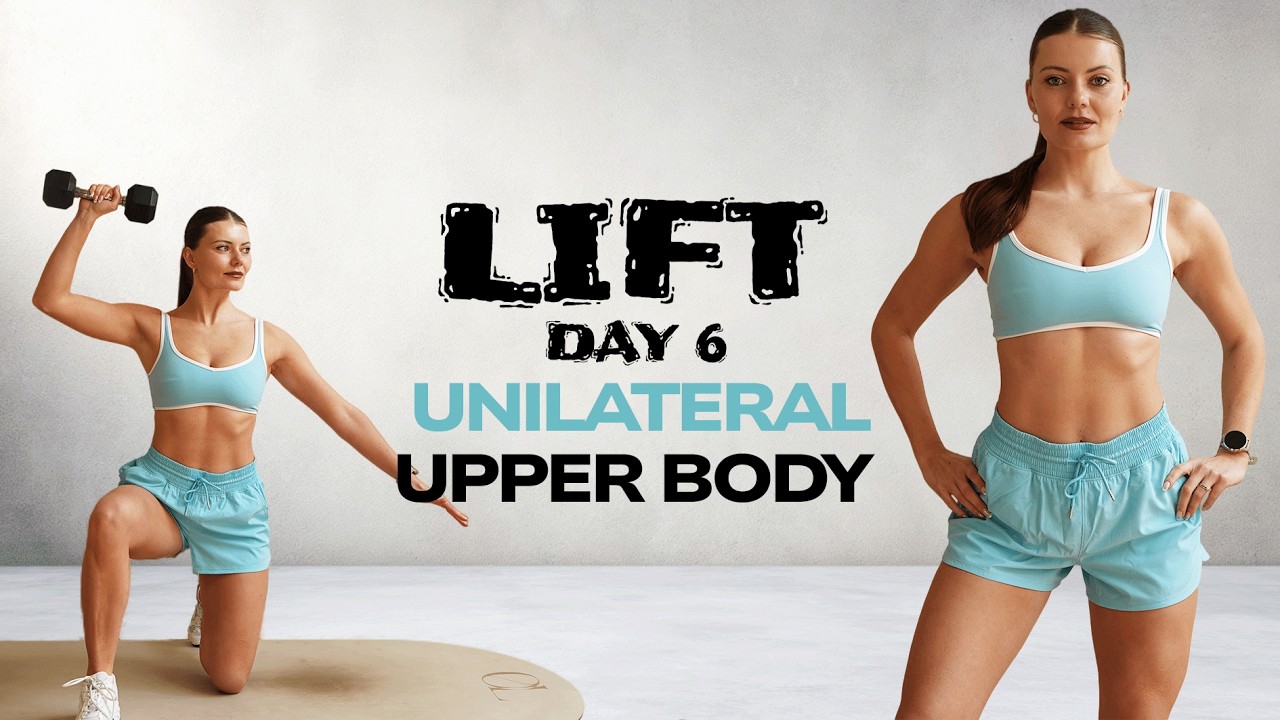 30 MIN UNILATERAL UPPER BODY STRENGTH WORKOUT WITH DUMBBELLS