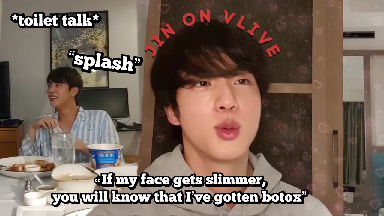 jin being iconic on vlive