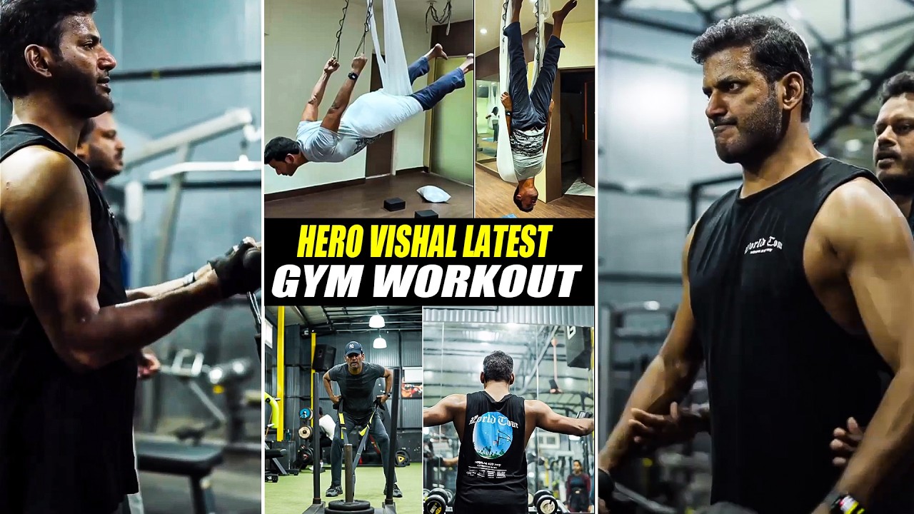 Hero Vishal Heavy GYM Workout | Vishal Latest GYM Workout Video | TFPC