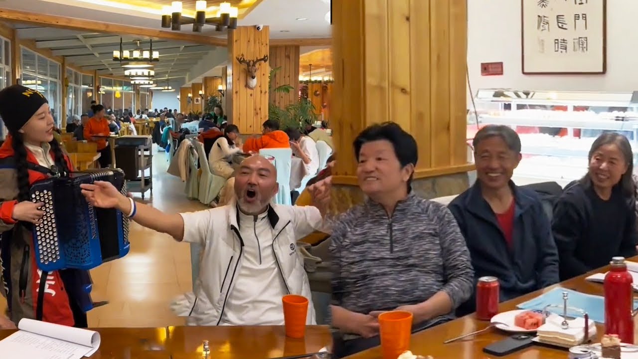 会伴奏就能终生免费滑雪？手风琴女孩一首《我和我的祖国》成功打动大爷，对方直呼太亏！【李楚然手风琴】