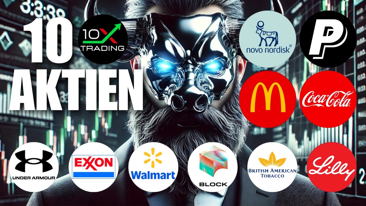 🚨 10 AKTIEN 🔎 Novo Nordisk Paypal McDonalds Coca-Cola Eli Lilly BATS Block Walmart Exxon UnderArmour