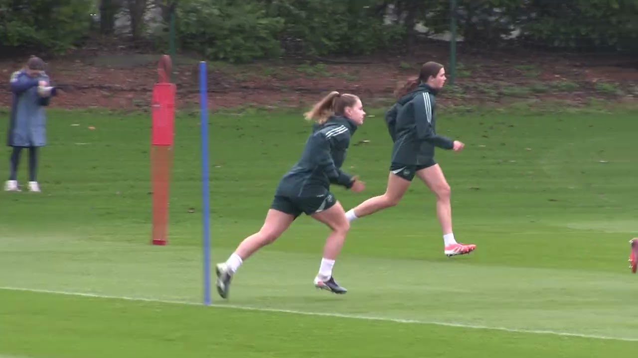 Arsenal Women training before the FIFA Women's Champions Cup Final