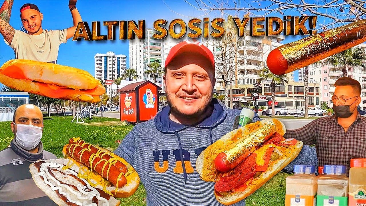 ALTIN KAPLAMA SOSİS YEDİK | Adana'nın EN İYİ Sosisçileri | Hot Dog Sosisli Sandviç | Street Food