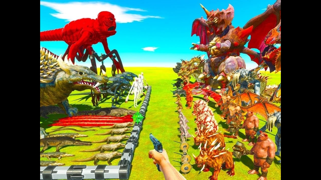 First-Person Shooter: Orange Monster Battles Superheroes and Other Monsters