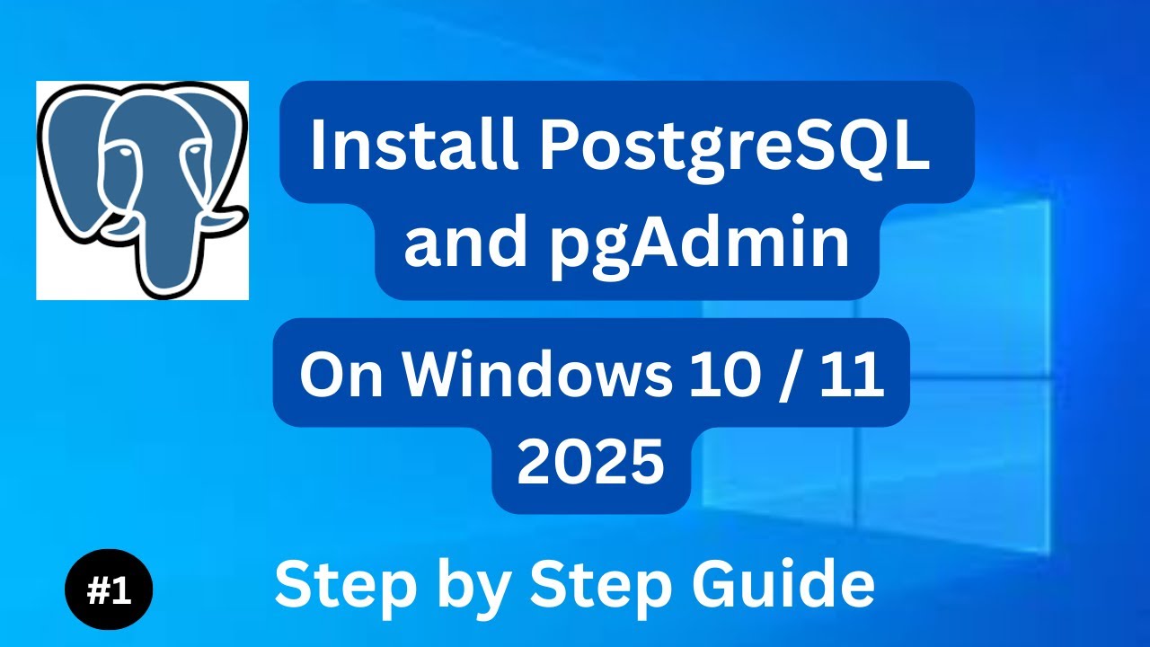 how to download and install PostgreSQL and pgAdmin - PostgreSQL Tutorial #1