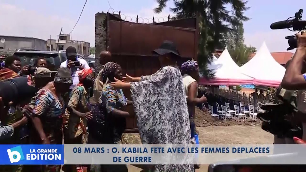 08 Mars: Olive Kabila fête avec les femmes déplacées de guerre