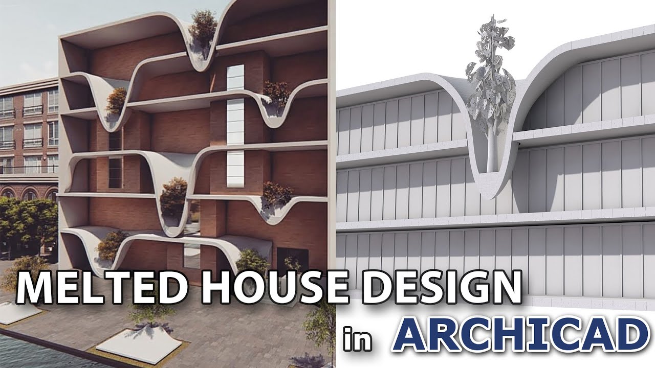 Curve / Melted House Design in Archicad - Tutorial