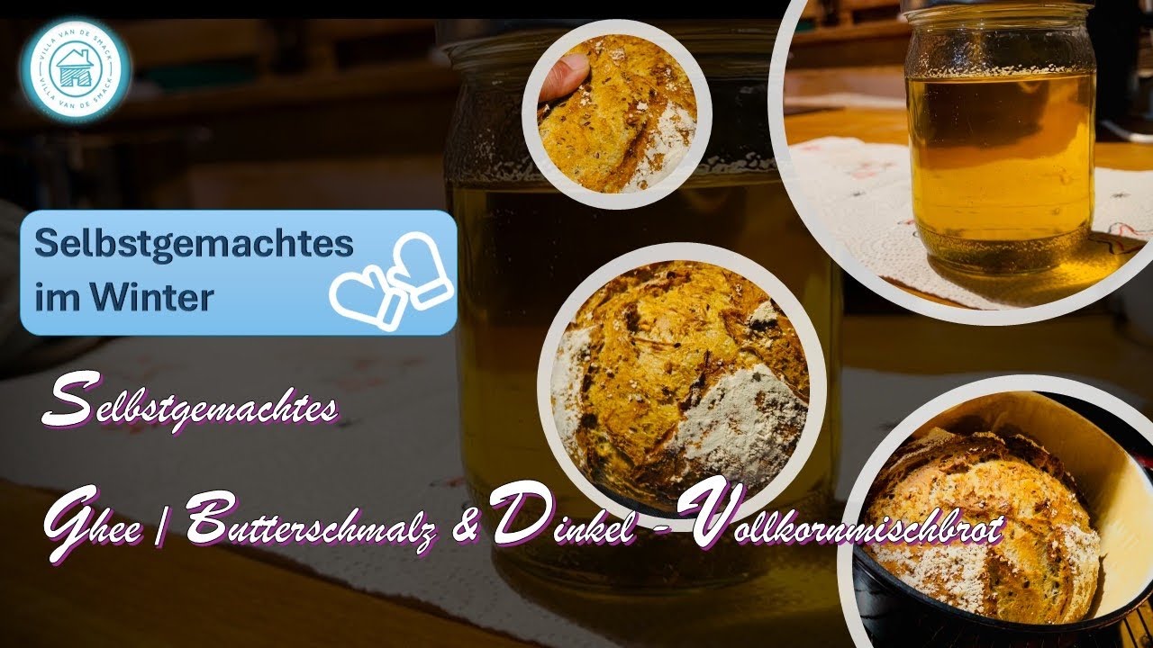 Ghee / Butterschmalz selber machen mit dem Slowcooker, Dinkel Vollkornmischbrot mit der Kitchenaid