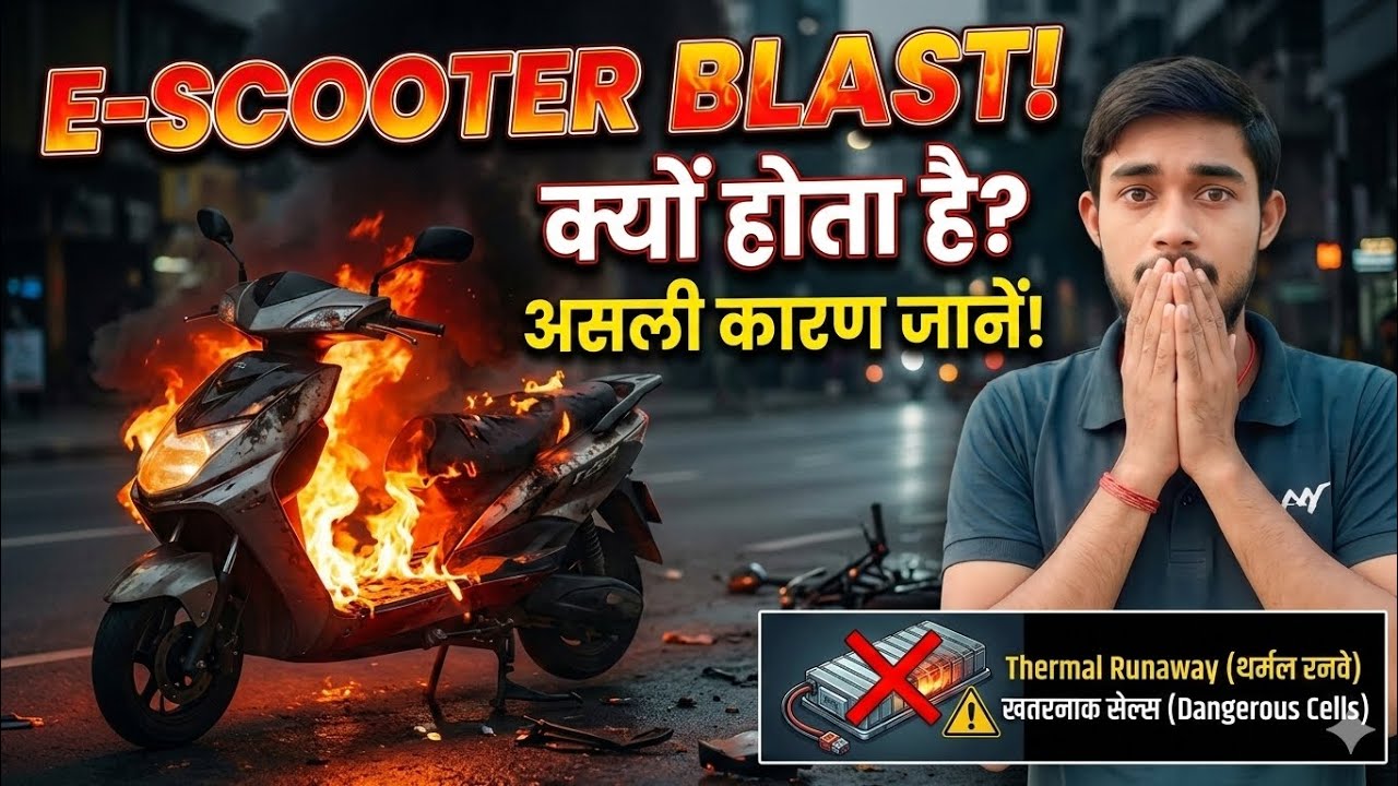 why electric scooter catching fire in India? भारत में इलेक्ट्रिक स्कूटर में आग क्यों लग रही है?