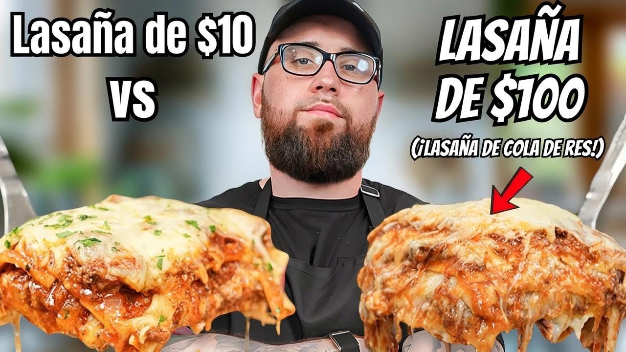 ¿Lasagna económica o lasaña de lujo?