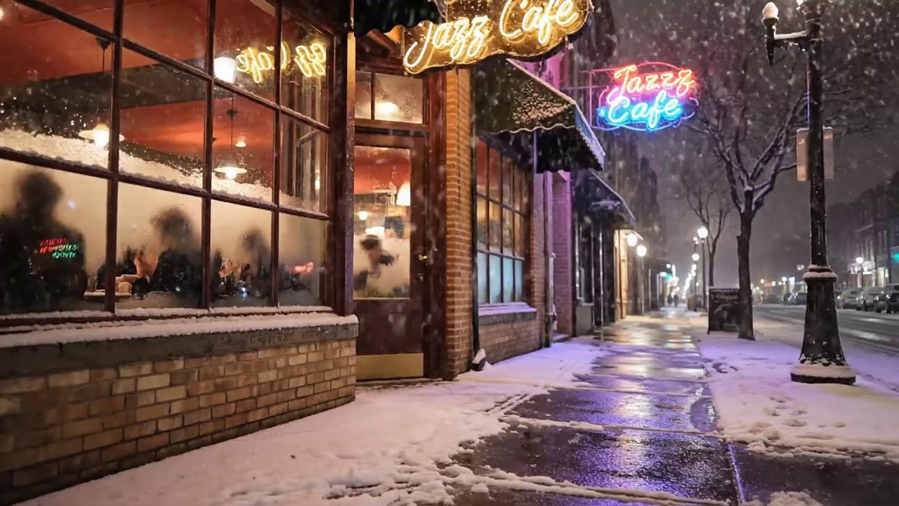 Warm Piano Jazz for Snow Day – Ideal for Indoor Cozy Time