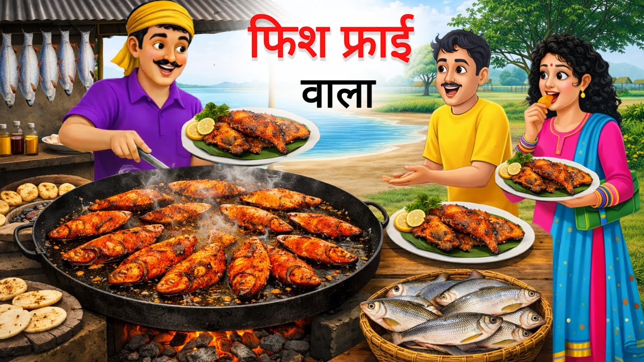 गरीब फिश फ्राई वाला | Garib Fish Fry Wala | Hindi Kahani | Moral Stories | Bedtime Stories | Kahani