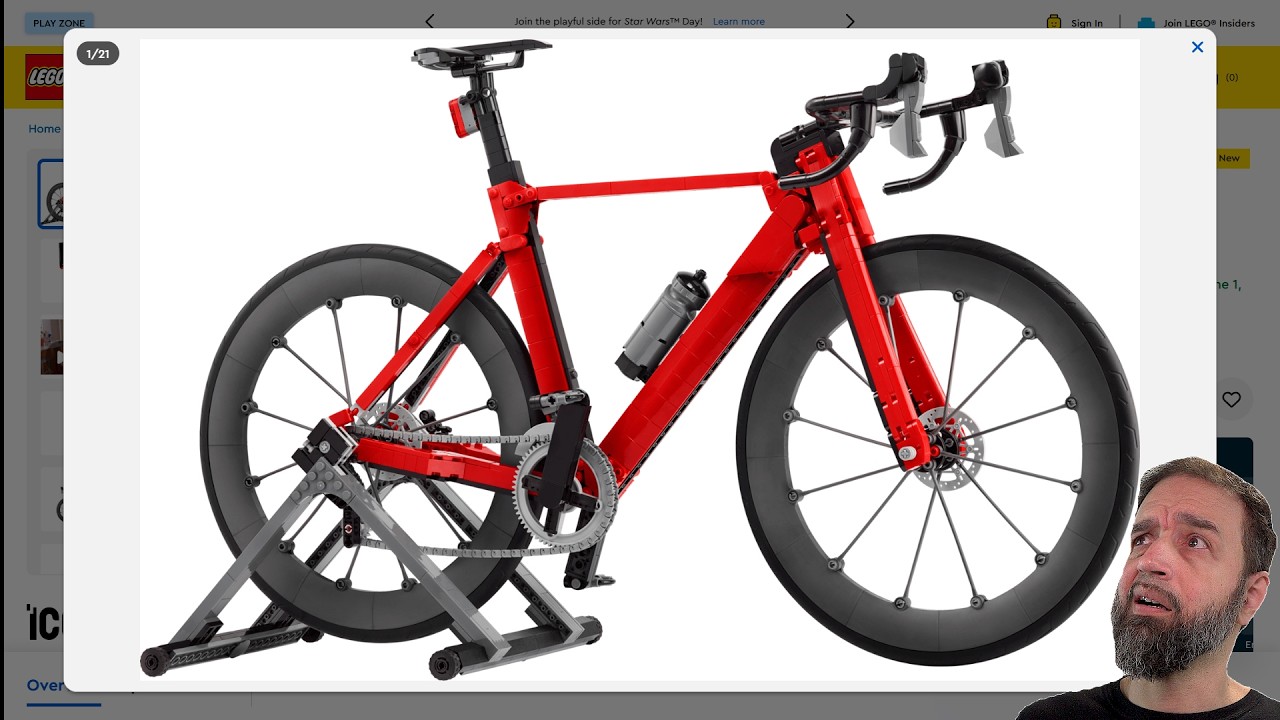 Компания LEGO выпустила сборную модель велосипеда высотой 60 см (2 фута) 🚲 И меня это устраивает ...