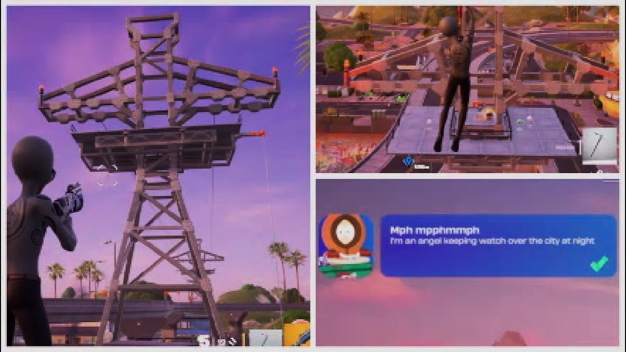How to Complete South Park Fortnite Quest Mph mpphmmph  (Visit the Zipline Tower)