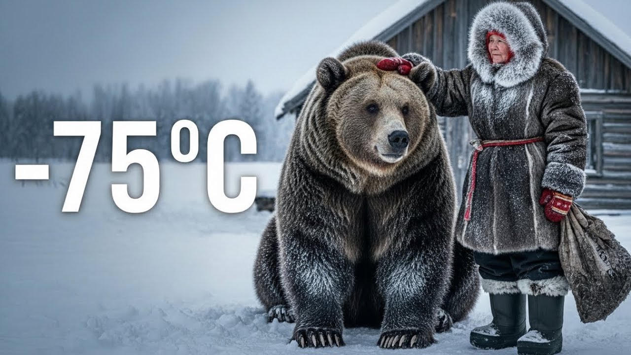 At -75°C Siberia, the Brown Bear She Raised as a Cub Returned Pregnant to Her Door After 9 Years