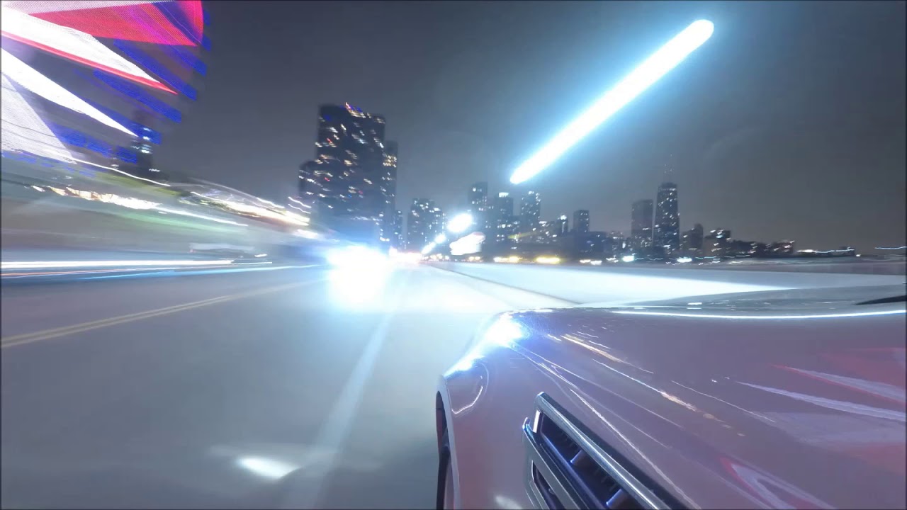 Summer Drive in Chicago - Night Time Lapse