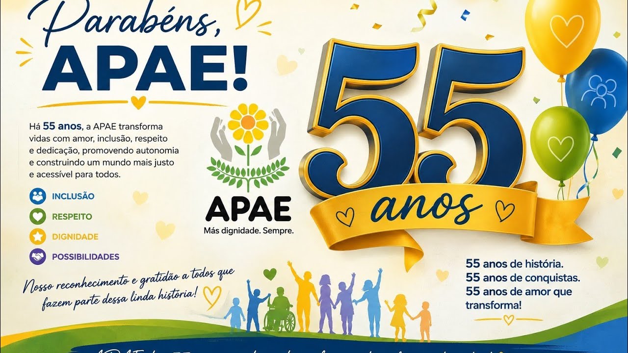APAE GUARAPUAVA - 55 ANOS