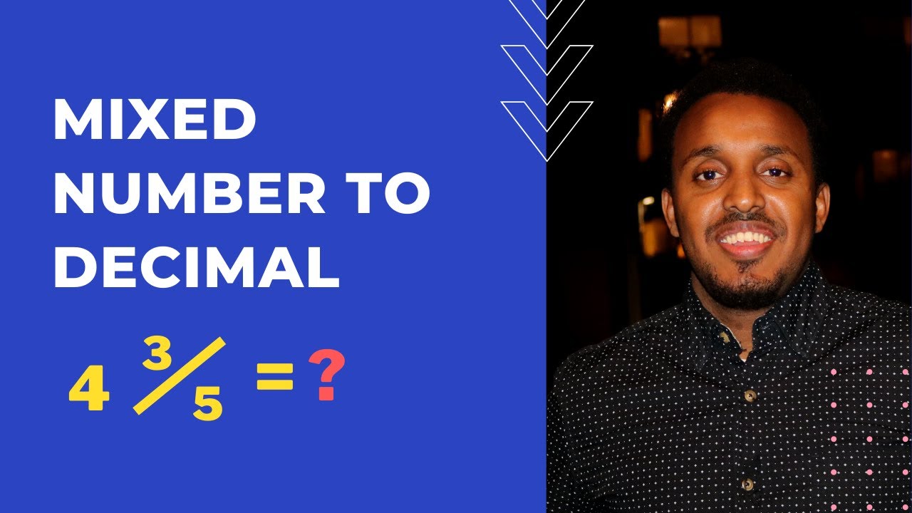 Xisaab af Soomaali  I Change Mix Number To Decimal 07 | Barro Jajab tabanle 07