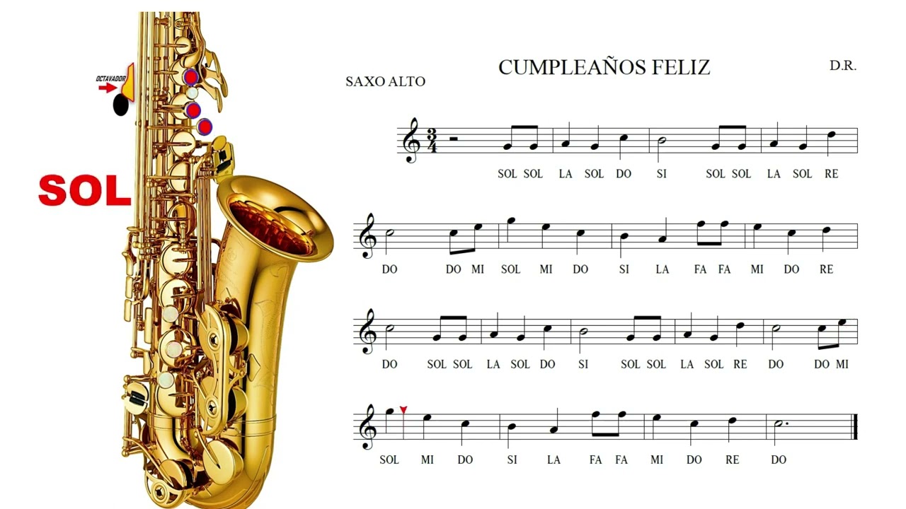 FELIZ CUMPLEAÑOS_SAXOFON_MELODIA PARA INICIAR
