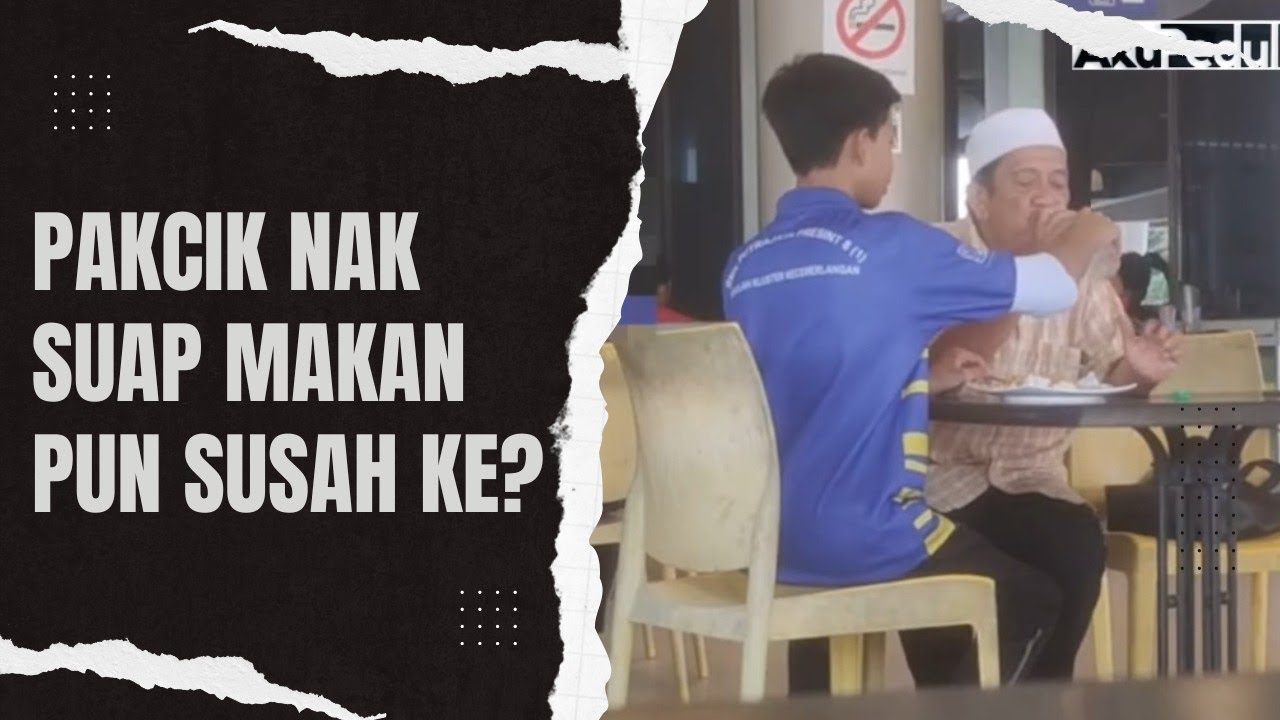 Pakcik Hidap Parkinson Sukar Nak Makan. Reaksi Orang Ramai Sungguh Mengejutkan!  | Social Experiment