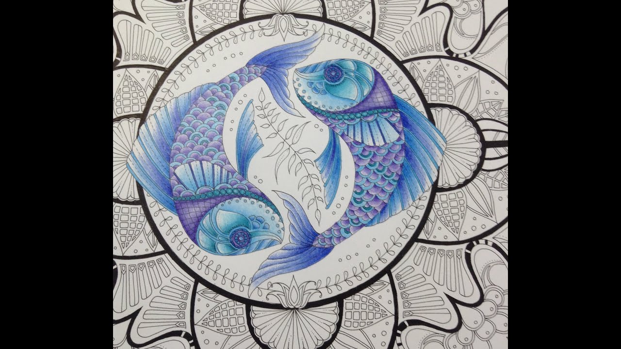 LOST OCEAN - part 1 - coloring with lyra polycolor pencils