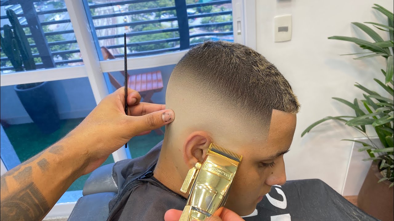 CORTE MILITAR navalhado passo a passo 🪒🙅🏽‍♂️