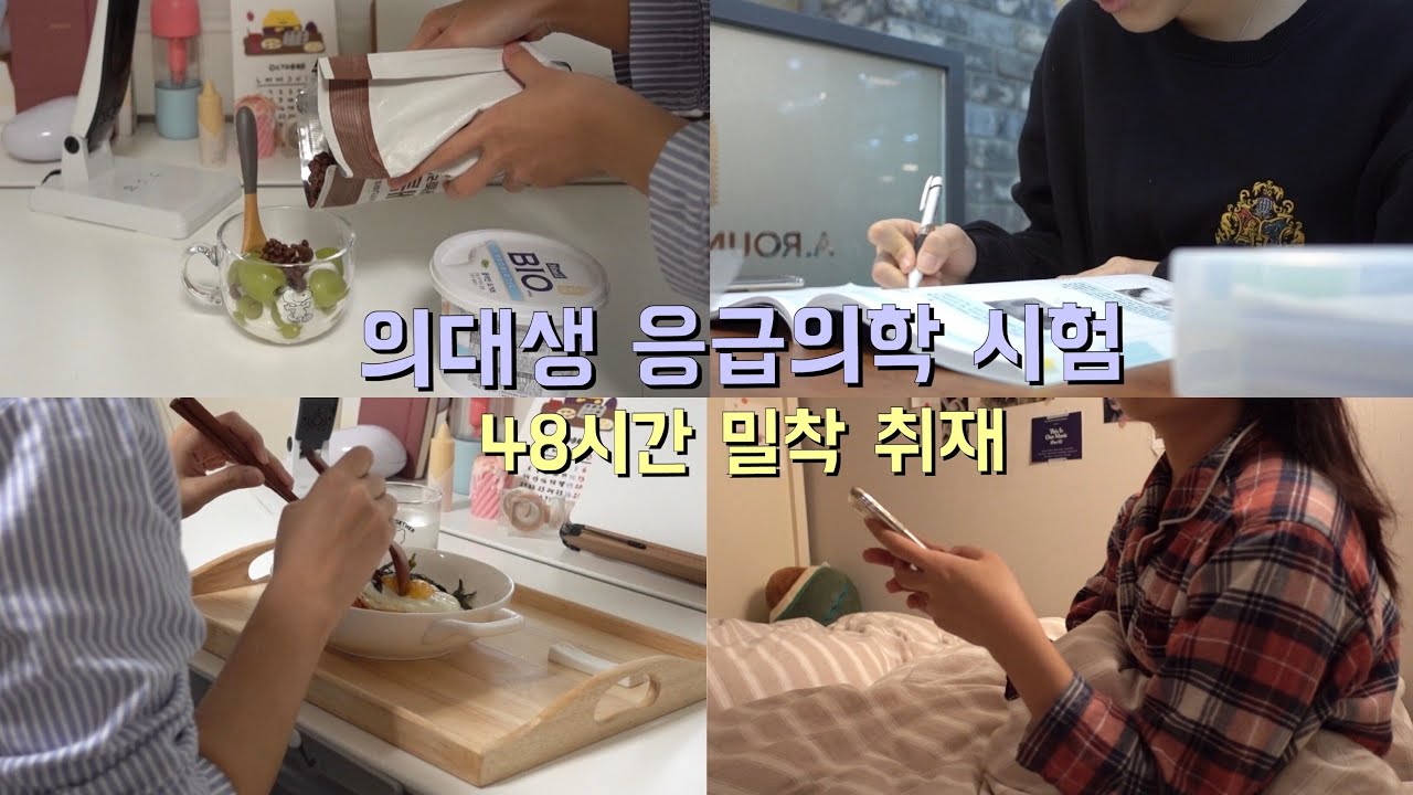 (eng) 일상 VLOG | 의대생의 응급의학 시험 브이로그.🚨 시험 전날 나의 루틴🔁 시험 그만 보게 해주세요 :-(