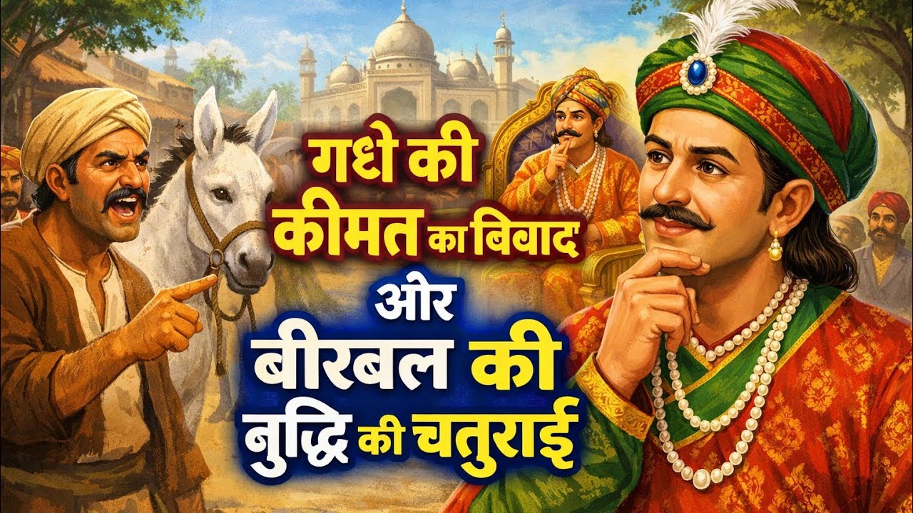 🔴गधे की कीमत का विवाद और बीरबल की बुद्धि की चतुराई akbar birbal ki new story