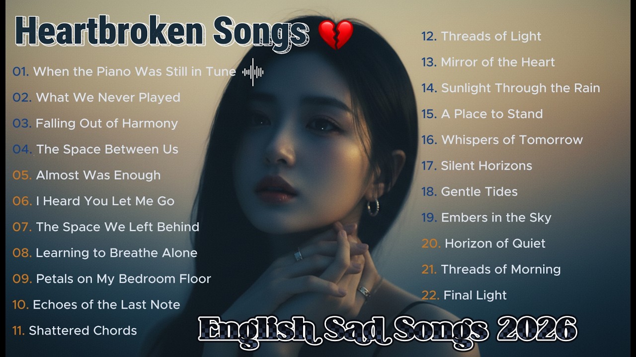 Beautiful Sad Songs 2026 | English Heartbreak Playlist | Emotional R&B & Cinematic Slow Pop Nonstop