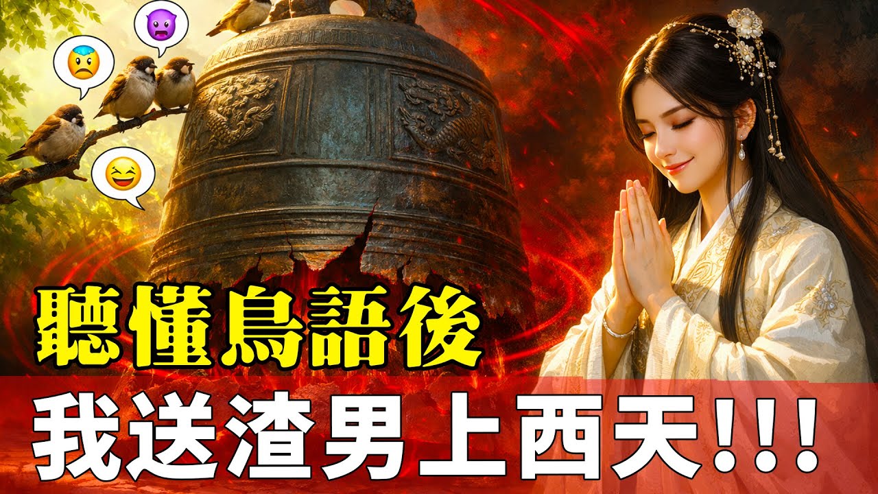 我有讀心術（鳥語）！發現未婚夫和庶妹在銅鐘裡偷情？我反手捐萬兩香：大師，給我撞108下！古言爽文, 大女主,