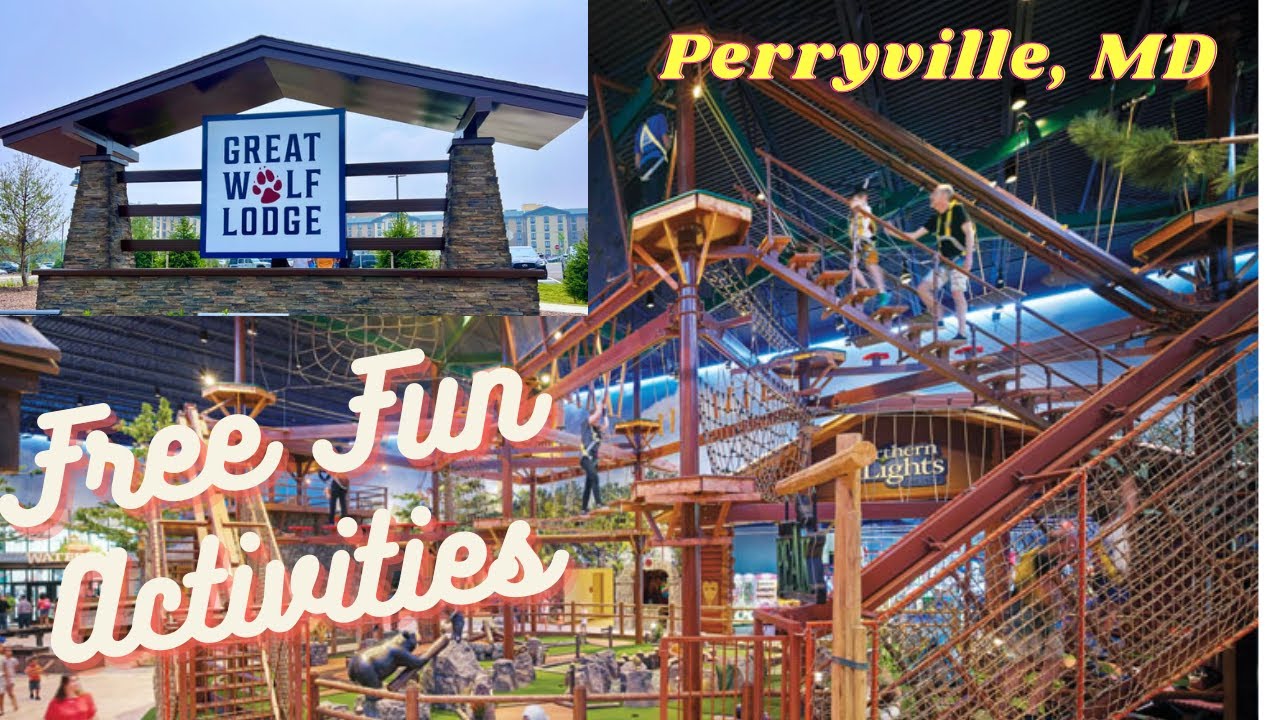 Free Activities & Food Tour @ Great Wolf Lodge Resort | Perryville Maryland | What to Eat