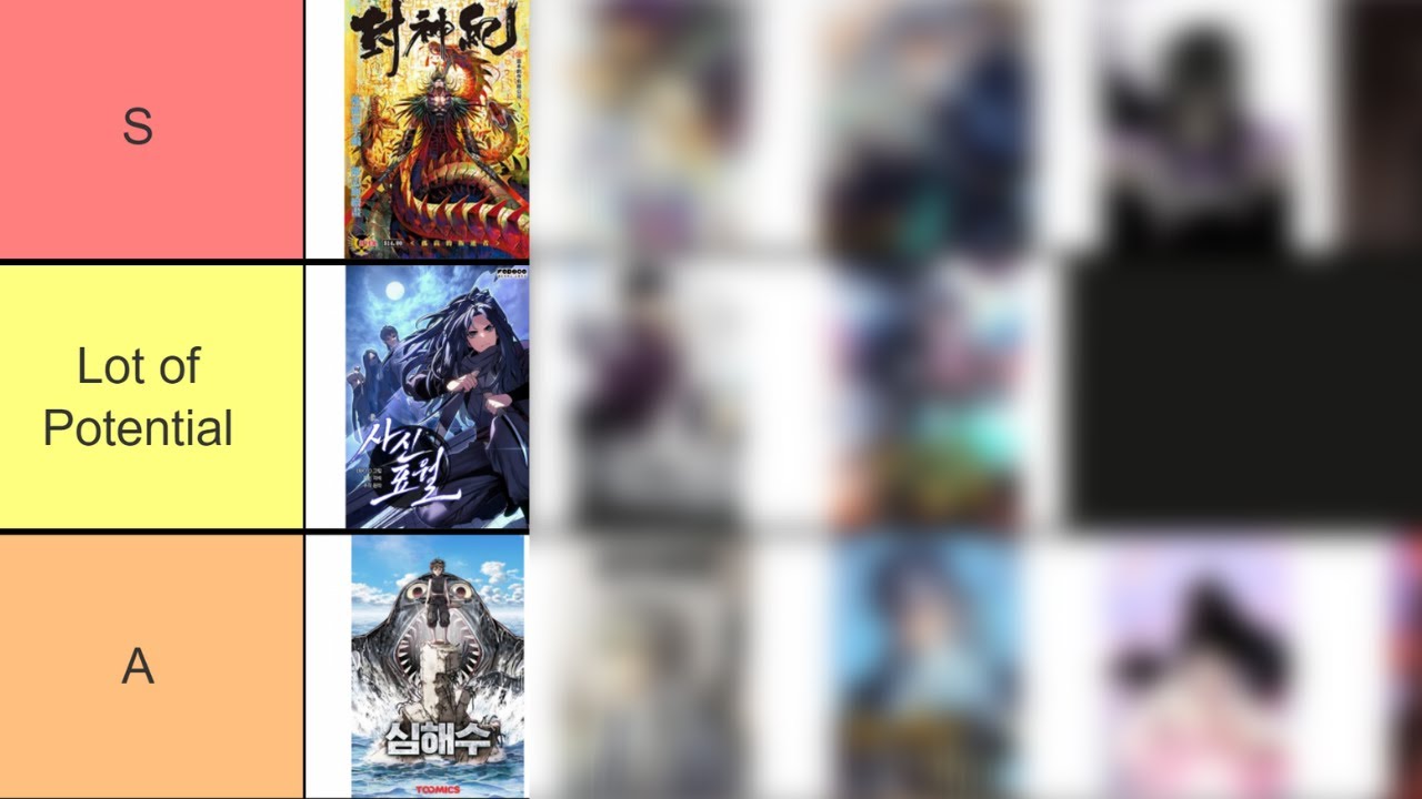 🔥 The 100 Manhwa/Manhua 🔥 Tier List 2023