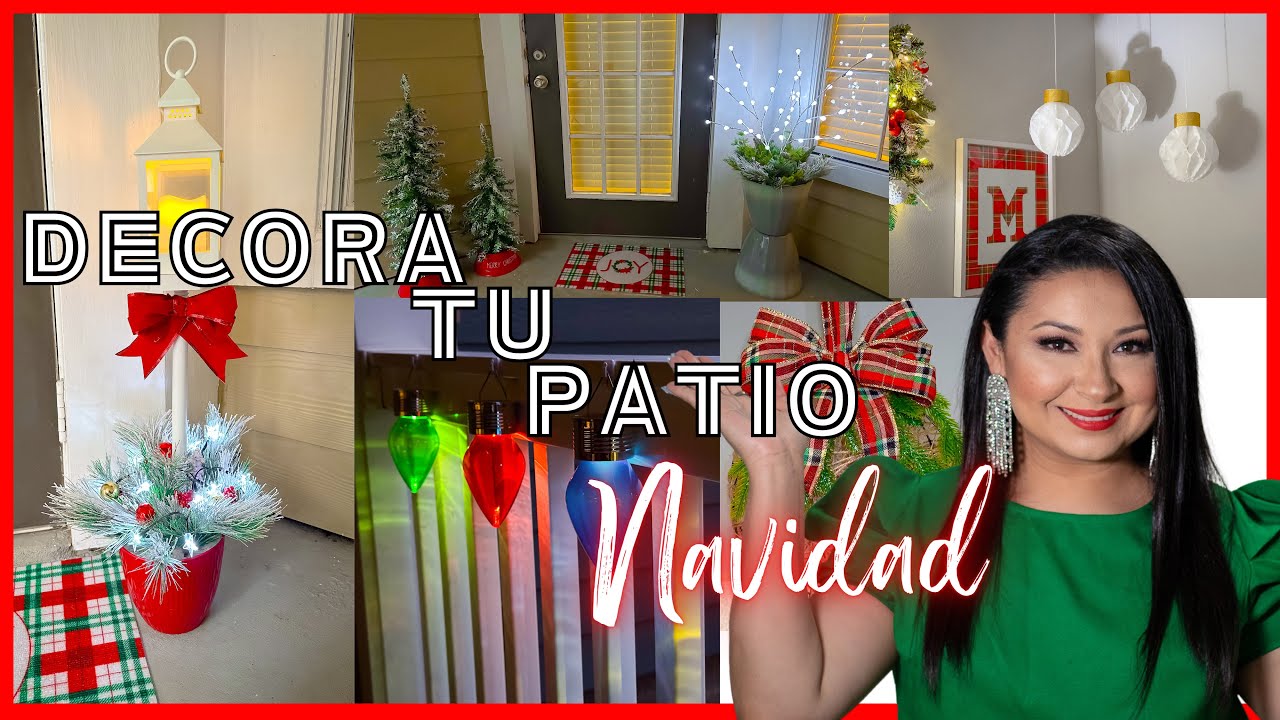 Decora tu PATIO o TERRAZA para NAVIDAD 2025 / Manualidades Navideñas / Decoración Navideña 2025