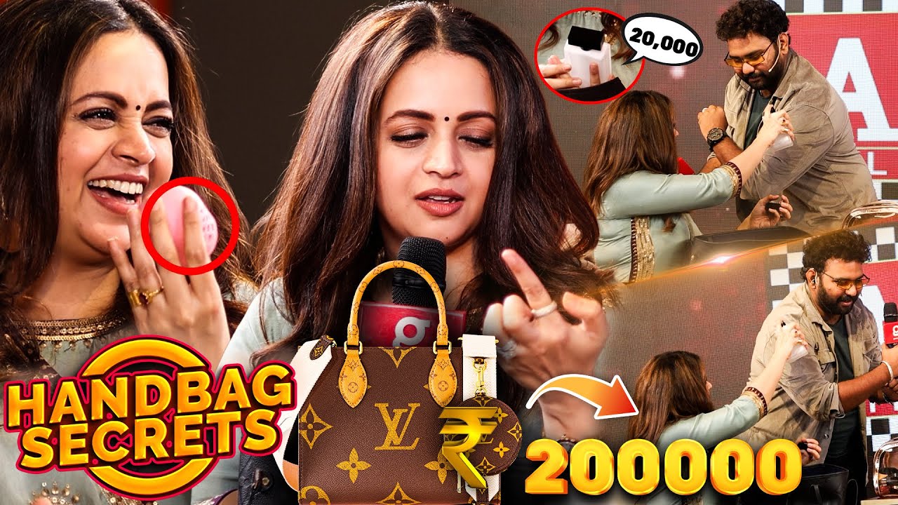 Bhavana Hand Bag விலை 2 லட்சமா😱ஒரு Heroine Bag-ல இதெல்லாம் இருக்குமா🤔 Bhavana Hand Bag Secrets 👜