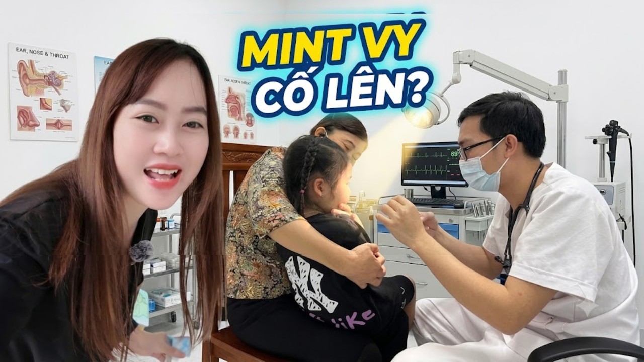Mẹ Hà Hà Hà Hí Đưa Em Mint Vy Đi Tiêm Phòng Và Khám Lại Thắng Lưỡi I Hà Hà Hí Vlog