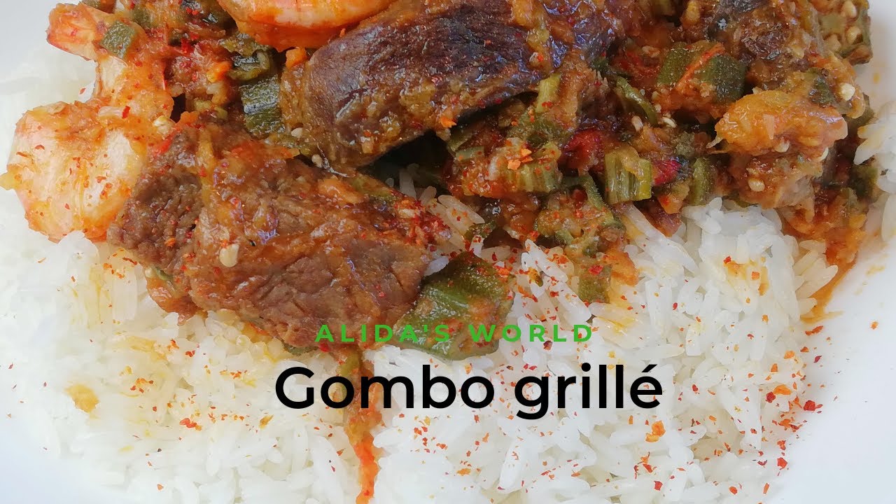 Gombo grillé / fried okra #recettedecôtedivoire #saucegombo