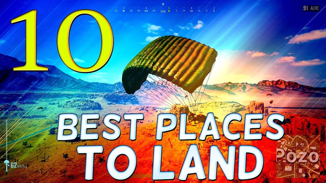 PLAYERUNKNOWN’S BATTLEGROUNDS TOP 10 BEST PLACES TO LAND in MIRAMAR - Battlegrounds High Weapon Loot