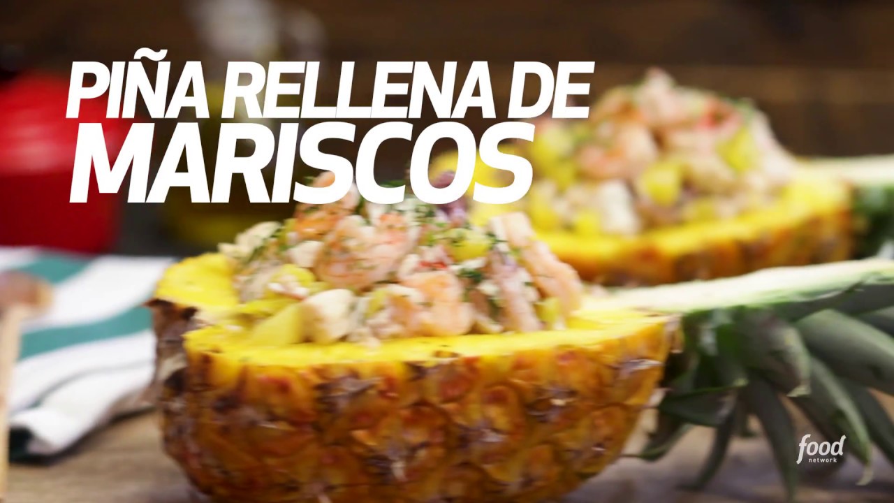 Pi&ntilde;a Rellena de Mariscos | Food Network Latinoam&eacute;rica