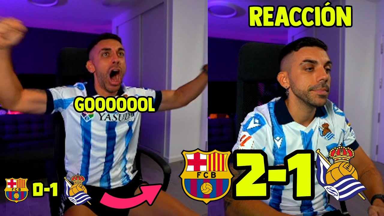 DjMaRiiO REACCIONA A BARCELONA 2-1 REAL SOCIEDAD | JORNADA 7