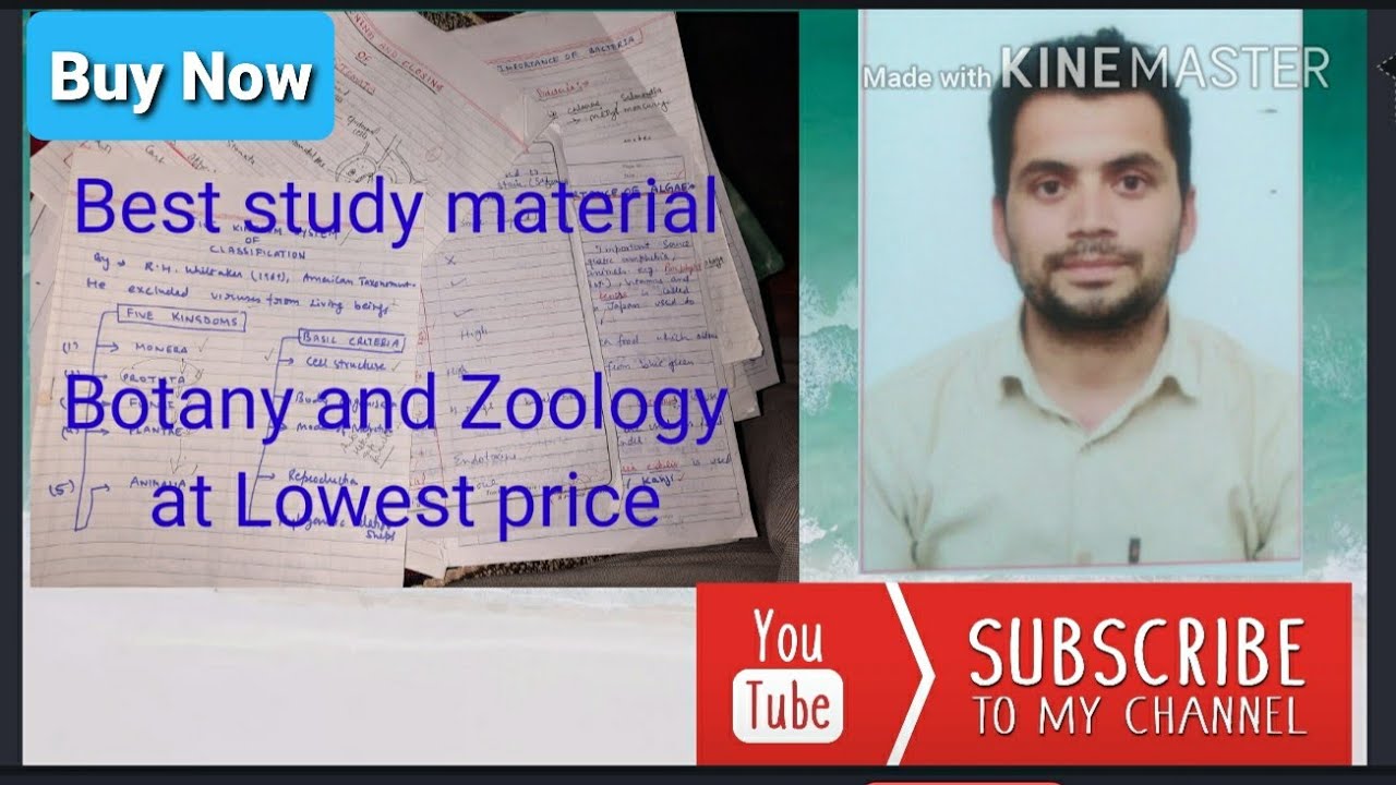 Best study material Botany Zoology for master cadre science paper at Lowest price