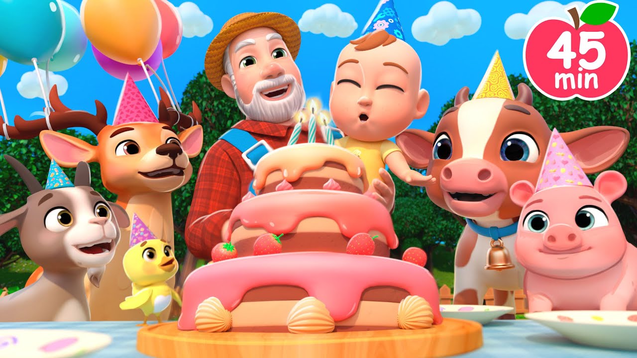 Old MacDonald Birthday Song 🎂 + MORE Lalafun Nursery Rhymes & Kids Songs