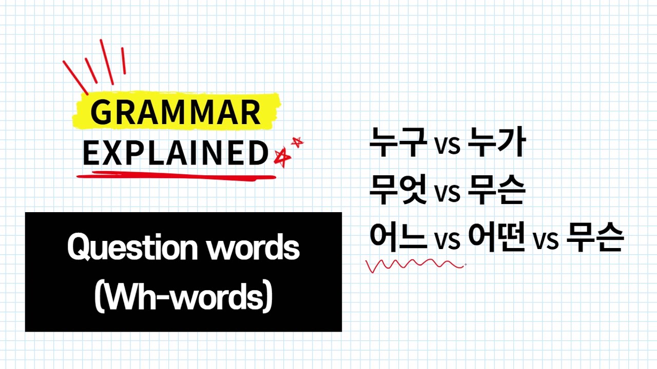 Korean question words 무슨vs어느vs어떤 [Korean Grammar explained]