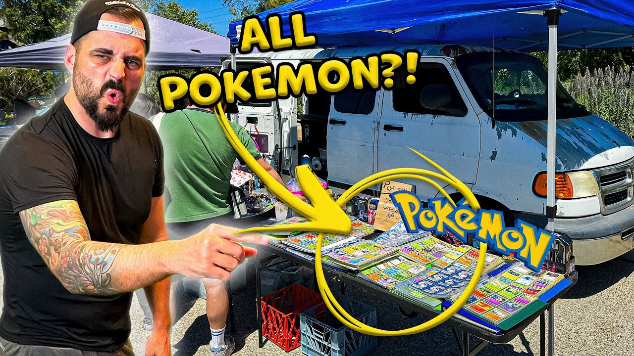 THEY WERE JUST SITTING THERE! Crazy Pokemon Cards At A Flea Market