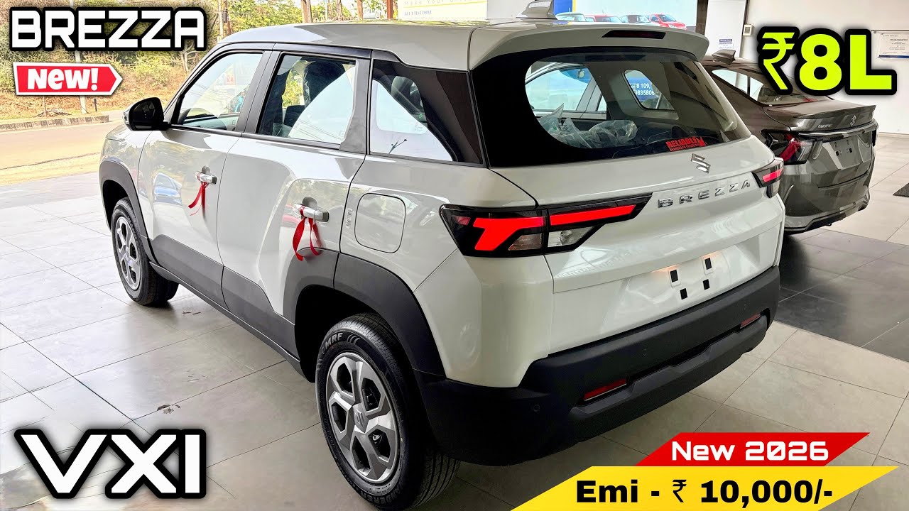 New Maruti Brezza VXI | Brezza Vxi 2026 ✅ ₹Price Onroad Mileage Features & Review
