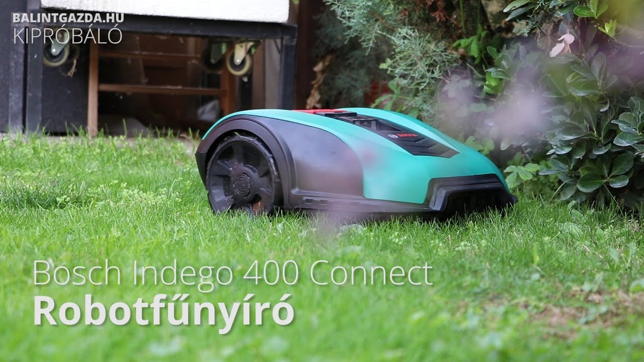 Robotfűnyíró: Bosch Indego 400 Connect