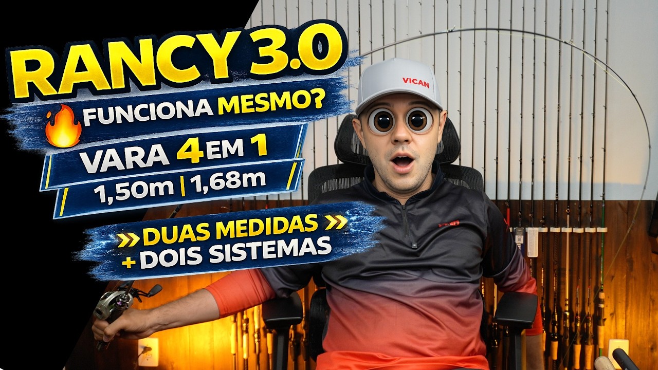 🎣 FISHINGFANS RANCY 3.0 – VARA 4 EM 1 (1,50m e 1,68m)